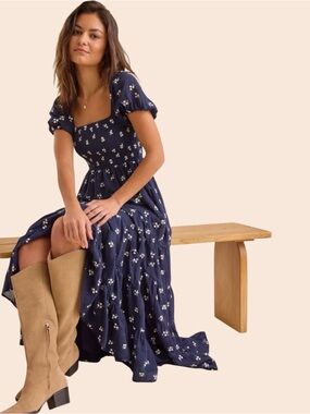 Altar'd State Oaklynn Embroidered Maxi Dress